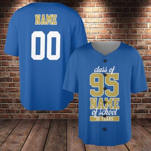 Graduation Jersey, Personalized Jersey Baseball, Custom Graduation Shirt, Custom Baseball Jersey, Class of 2025 Shirt, Baseball Jersey Shirt