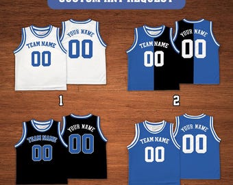 Custom Blue Basketball Jersey, Custom Kids Basketball Jersey, Toddler Basketball Jersey, Birthday Basketball Jersey, Basketball Team Jersey