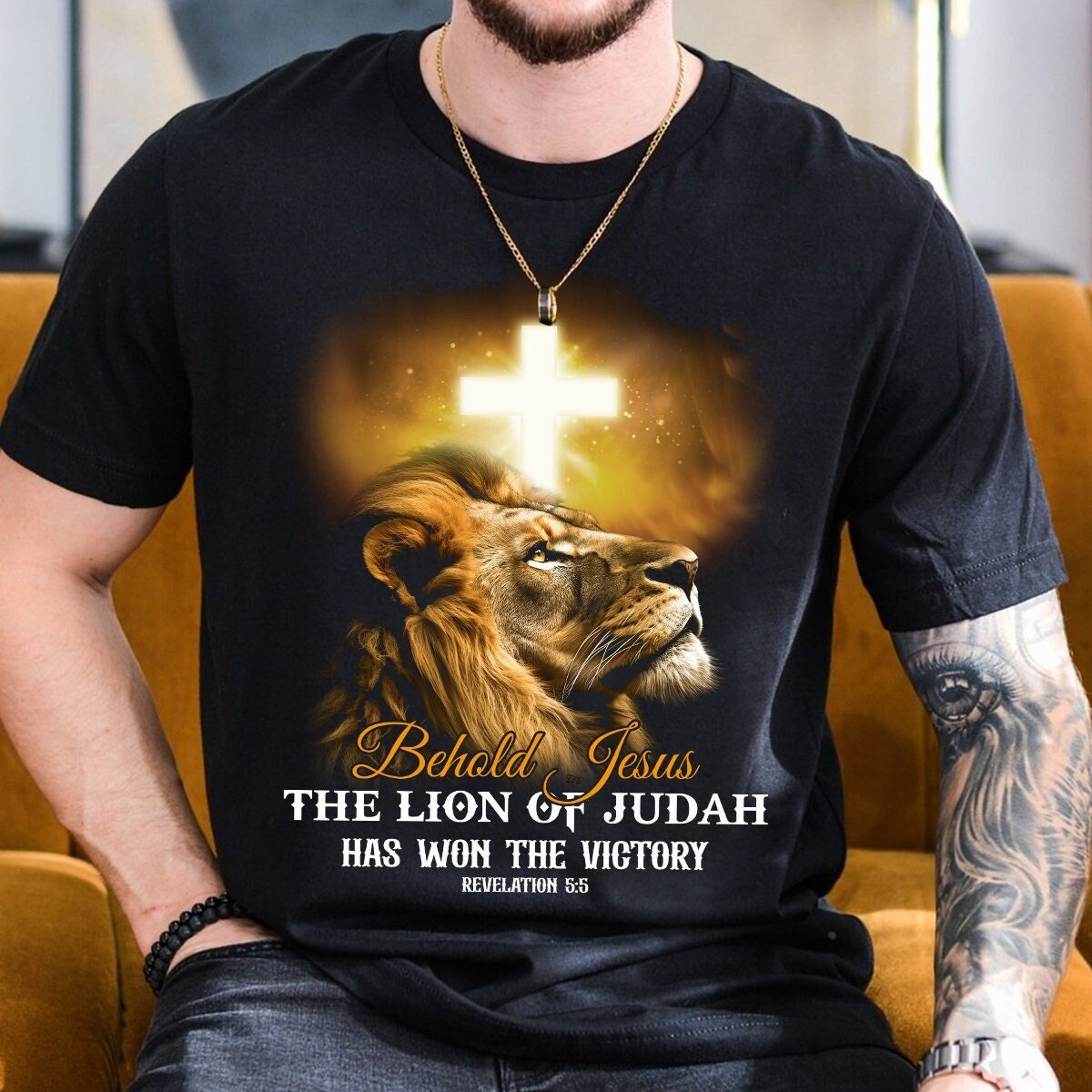 The Lion Of Judah Revelation 5 : 5 Triumphed Victory Christian T shirt The Lion Of Judah Revelation 5 : 5 Triumphed Victory Christian T shirt