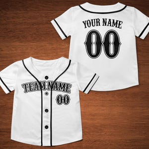 Custom Baseball Jersey Shirt, Kids Baseball Shirt, Birthday Gift For Kids, Custom Jersey Toddler, Kid Baseball Gifts, Personalized Jersey