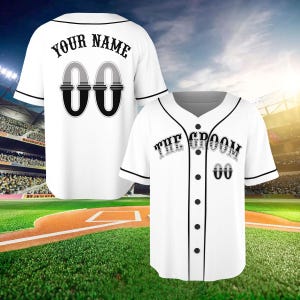 Personalized Groom And Groomsmen Baseball Jerseys Shirt, Honeymoon Jersey Shirt, Bachelor Party Matching Shirt, Custom Baseball Jersey
