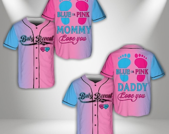 Personalized Baby Reveal Baseball Jersey, Team Boy Girl Shirt, Custom Family Matching Shirt
