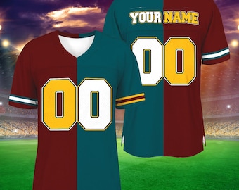 Custom Two Football Team Jersey, Personalized Football Jersey, Two Team Football Jersey, Football Jersey Shirt, Football Jersey For Any Team