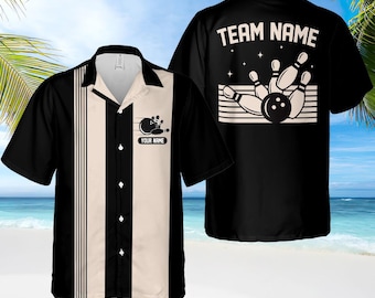 Vintage 60's 70's Bowling Style Chainstitch Shirt With
