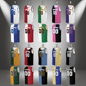 Custom Two Team Basketball Jersey Team Name & Number, Basketball Jersey Team, Shirt Outfit, Basketball Jersey For Basketball Fan Lovers