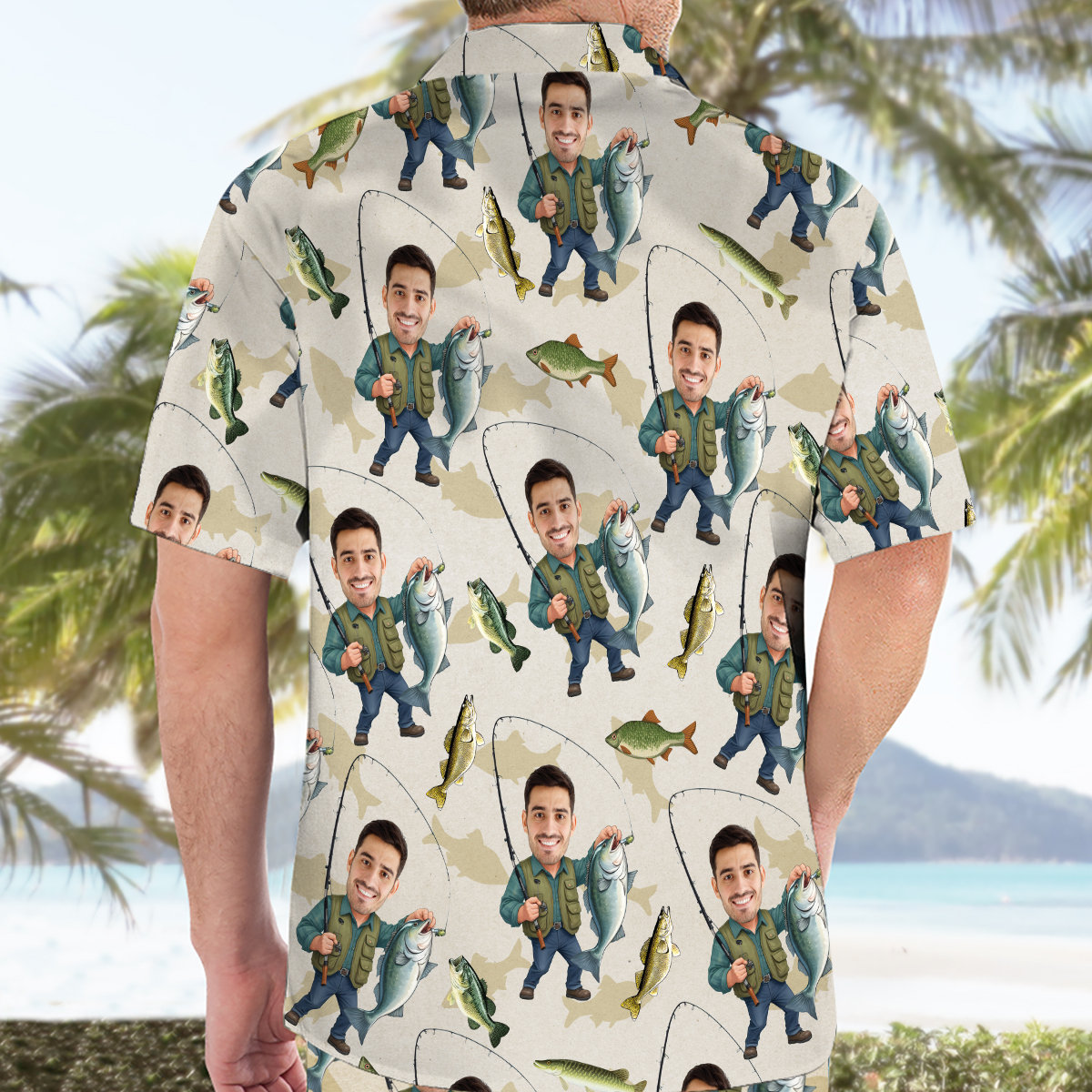 Freshwater Fish Hawaiian Shirt, Fishing Lover Summer Button