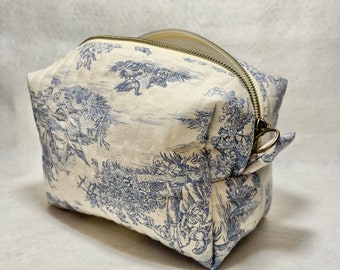 Trousse de toilette - imprimé Toile de Jouy