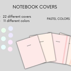 Digital Notebook Covers | Digital Covers | Instant Download