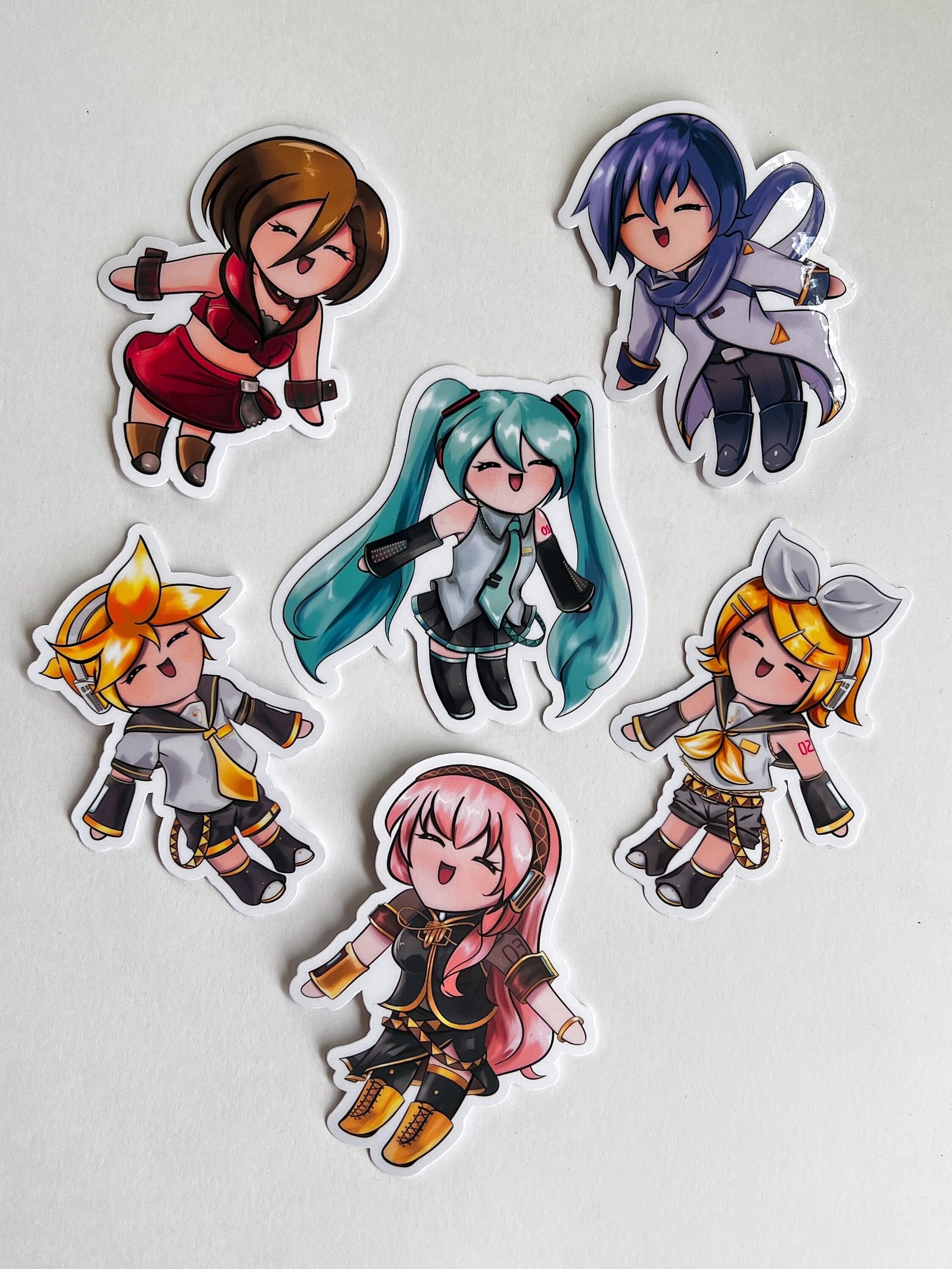 Vocaloid Miku and Kagamine Rin Len Stickers ,, Sakura Miku Magical Mirae  Miku Symphony Senbonzakura Digital Stars Halloween Rapunzel