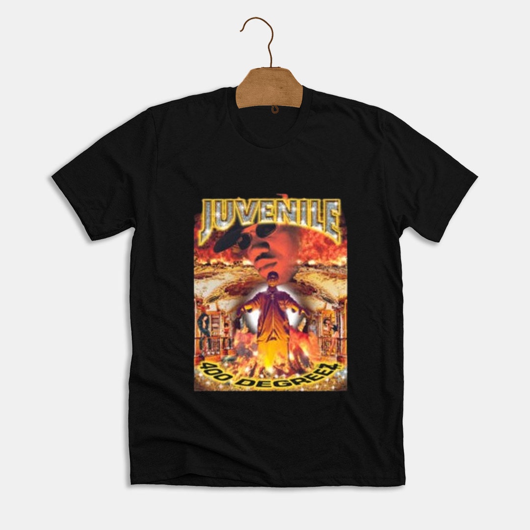 メーカー 一覧 Juvenile 400 T-shirt Unisex Black Music Rap Hop Hip Degreez Tシャツ(半袖/袖なし)