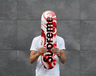 Supreme Uncut Box Logo Skateboard Skate Deck Wall Hanger SS22 Hypebeast Art