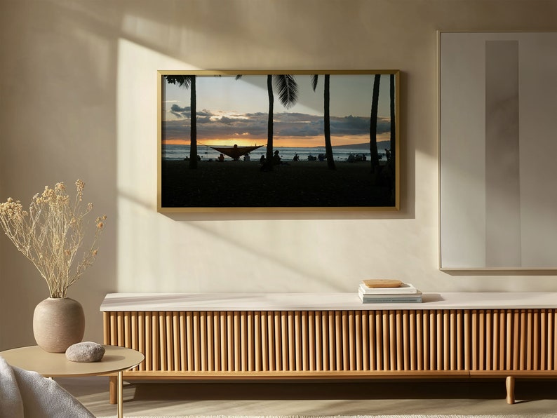 Frame TV Art Waikiki Sunset, Instant Download, Samsung Art TV, Tv Wallpaper, Digital Art, Gifts, Hawaii Photography image 8