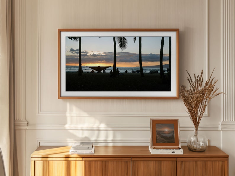 Frame TV Art Waikiki Sunset, Instant Download, Samsung Art TV, Tv Wallpaper, Digital Art, Gifts, Hawaii Photography image 6