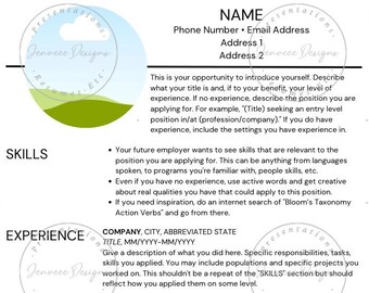 Fundamental Resume Template_With Picture (for Canva)