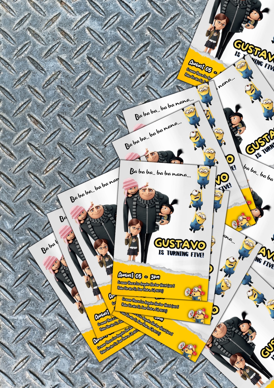 Despicable Me Birthday Invitation Template Digital Minions Etsy