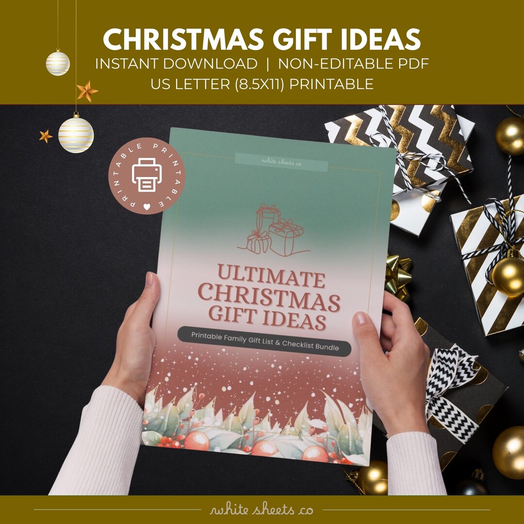 Ultimate Christmas Gift Ideas Bundle (printable Family Gift List ...