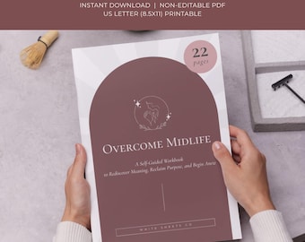 Midlife Reflection Workbook: Self-Guided Journal for Women (Printable PDF)