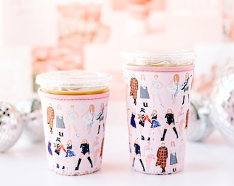 TS Inspired Coffee Sleeve || Iced Coffee Sleeve || Hot Coffee Sleeve || Drink Sleeve