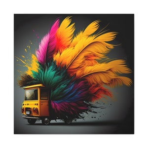 The Sunny Canary: A Yellow Tuk-Tuk with Vibrant Extrusions