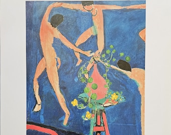 Henry Matisse "Dance, 1912" On the back, copyright, title and description of the work, 36.5 x28 cm