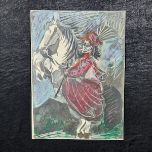 Pablo Ruiz Picasso (Málaga, 1881 – Mougins, Frankreich, 1973) Vintage-Lithographie auf Vellin-Papier aus der Toros y Toreros-Serie – 1961