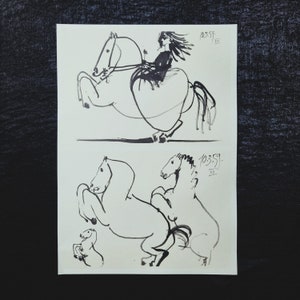 Pablo Ruiz Picasso (Málaga, 1881 – Mougins, Frankreich, 1973) Vintage-Lithographie auf Vellin-Papier aus der Toros y Toreros-Serie – 1961