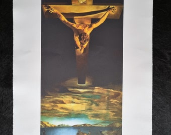 Christ of Saint John of the Cross by Salvador Dalì Limited edition, numbered in pencil. (Dali # Surrealism # Modern Art)