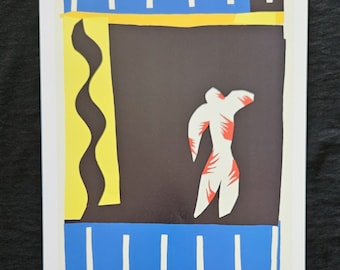 Henry Matisse "Clown, Jazz, 1947" On the back, copyright, title and description of the work, 36.5 x28 cm