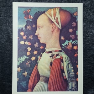 Antonio Pisano (1395 - 1455) &quot;An Este Princess&quot; Vintage lithographic print from 1964