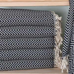 Bachelorette Party Favor,  Bath Towel Set, Black Towel, Chevron Towel, 40x71 Inches Personalized Bridesmaid Gift, Best Gift Towel,