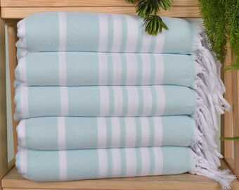 Personalized Dish Towel, Turkish Hand Towel, Personalized Kitchen Towel, Zig zag Hand Towel, 20"x40" Mint Cotton Tea Towel, Turkish Towel,