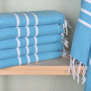 Turkish Towel Beach, Personalized Turkish Towel, Turquoise Towel, Striped Towel, 40x71 Inches Personalized Beach Towel Adult, Gym Towel,