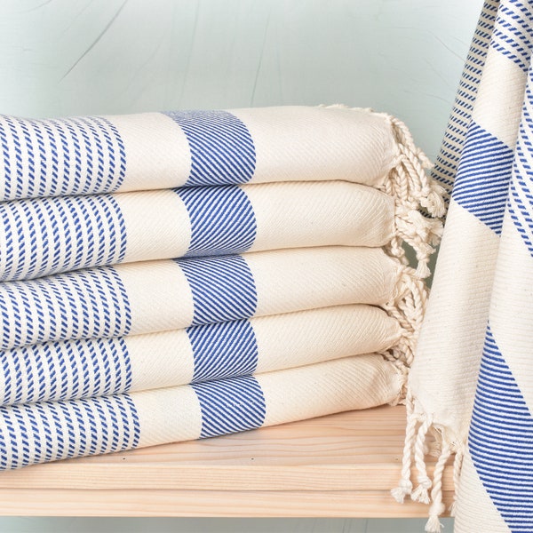 Personalized Turkish Beach Towel, Custom Towel, Sax Blue Towel, Polka Dot Towel, 40x71 Inches Bridesmaid Bags Personalized, Hammam Towel,