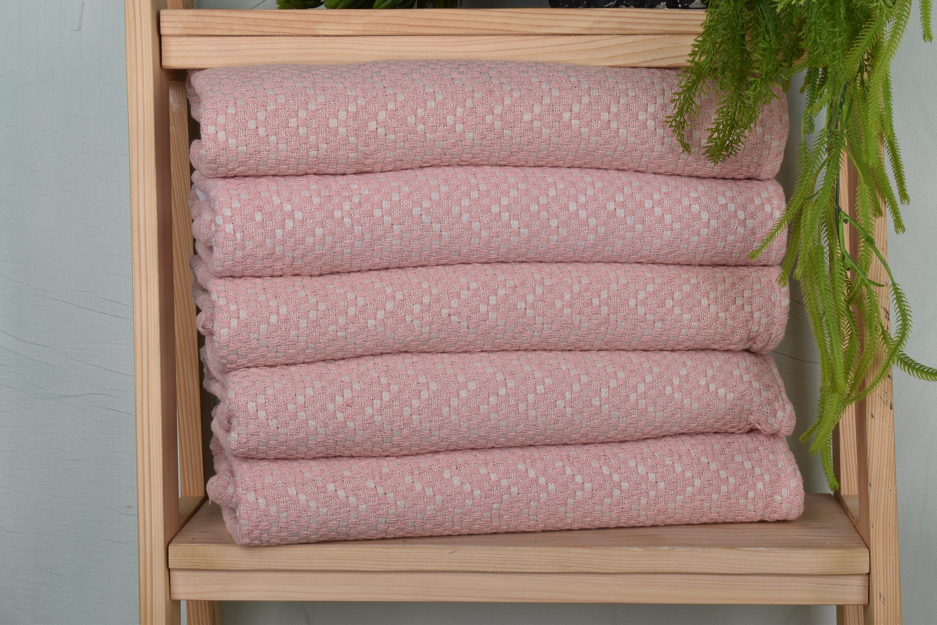 20"x32" Pink Cotton Tea Towel, Herringbone Dish Towel, Kitchen Towel, Personalized Gifts, Turkish Towel Hand Towel, Merry Christmas Gifts,