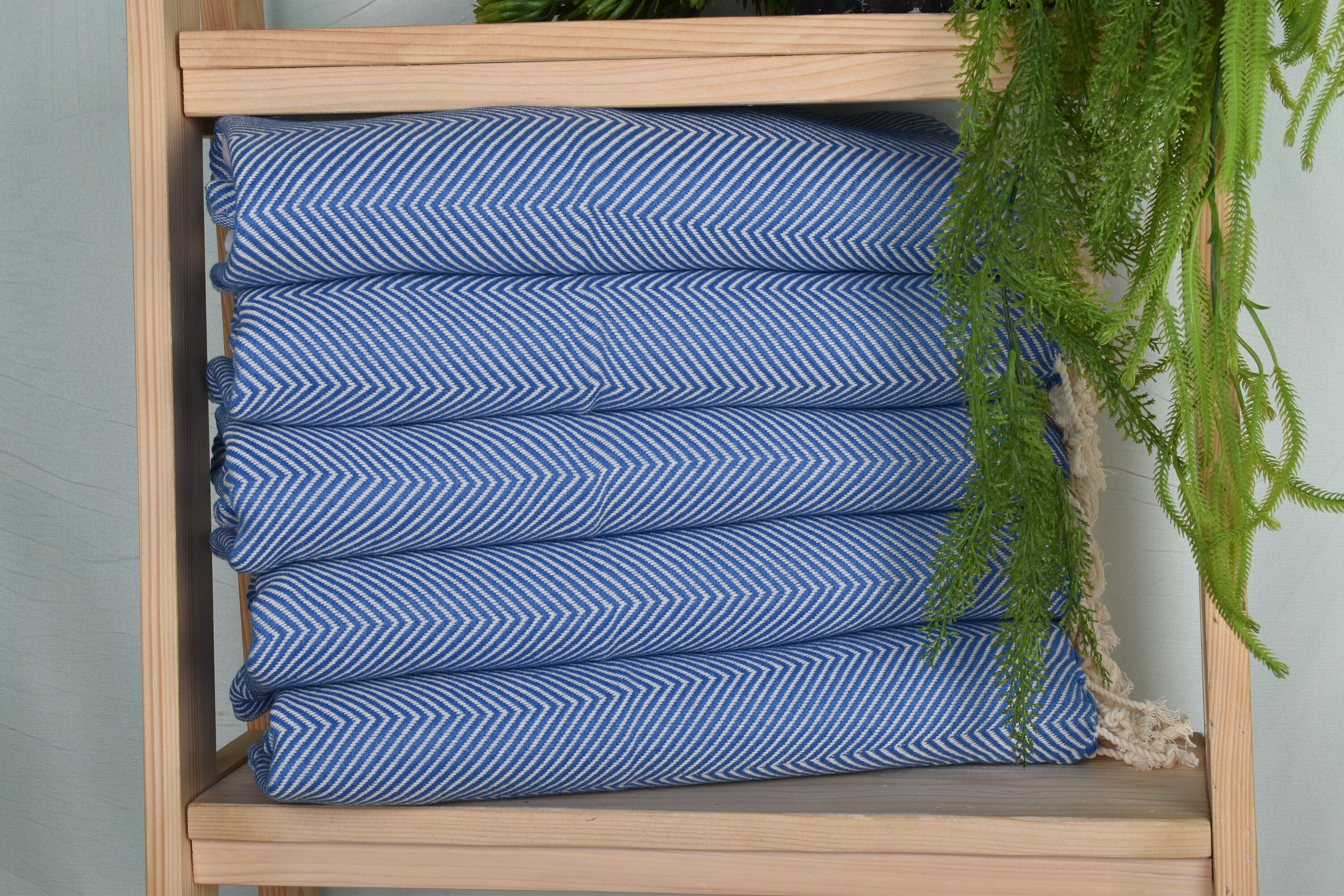 Wedding Favors, Kitchen Towel, Custom Hand Towel, Herringbone Tea Towel, 20x40 Inches Petrol Blue Cotton Tea Towel, Bridal Shower Favor,