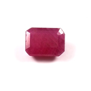 Natural Ruby Faceted Octagon Unheated Untreated Natural Loose Ruby Gemstone ITLGj Certified Cut Ruby Pigeon Blood Color 100% Genuine Ruby.