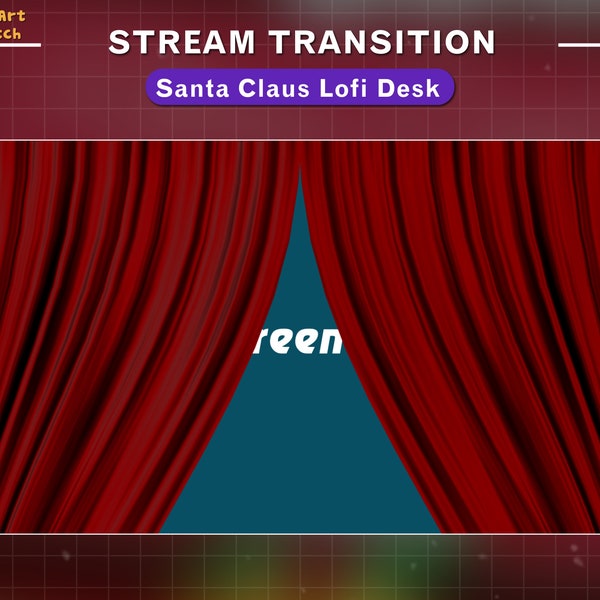 Curtain Stream Transition, Red Curtain Stream Transition, Red Curtain Stinger