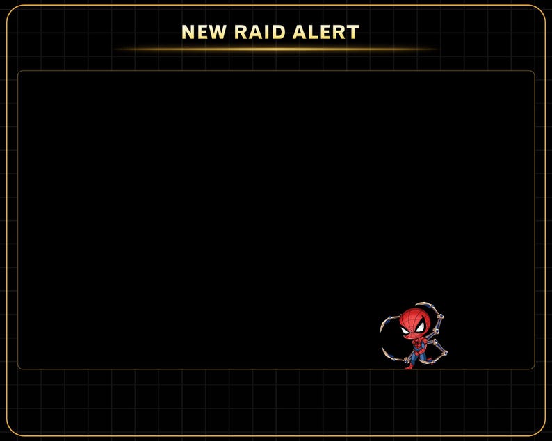 Animated Spiderman Twitch Raid Alert, Spiderman Twitch Emotes for ...