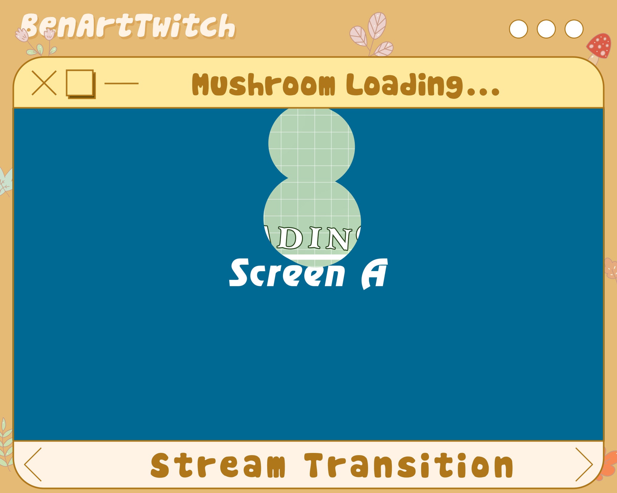 Cute Mushroom Loading Stream Transition, Mushroom Stinger, Twitch OBS ...
