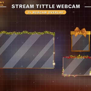 Animated Christmas Webcam Overlay, Xmas Twitch Webcam Border