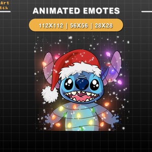 Emote Animate Twitch Stitch Natalizio, Emote Twitch Stitch Carine, Emote Carine Per Youtube, Discord