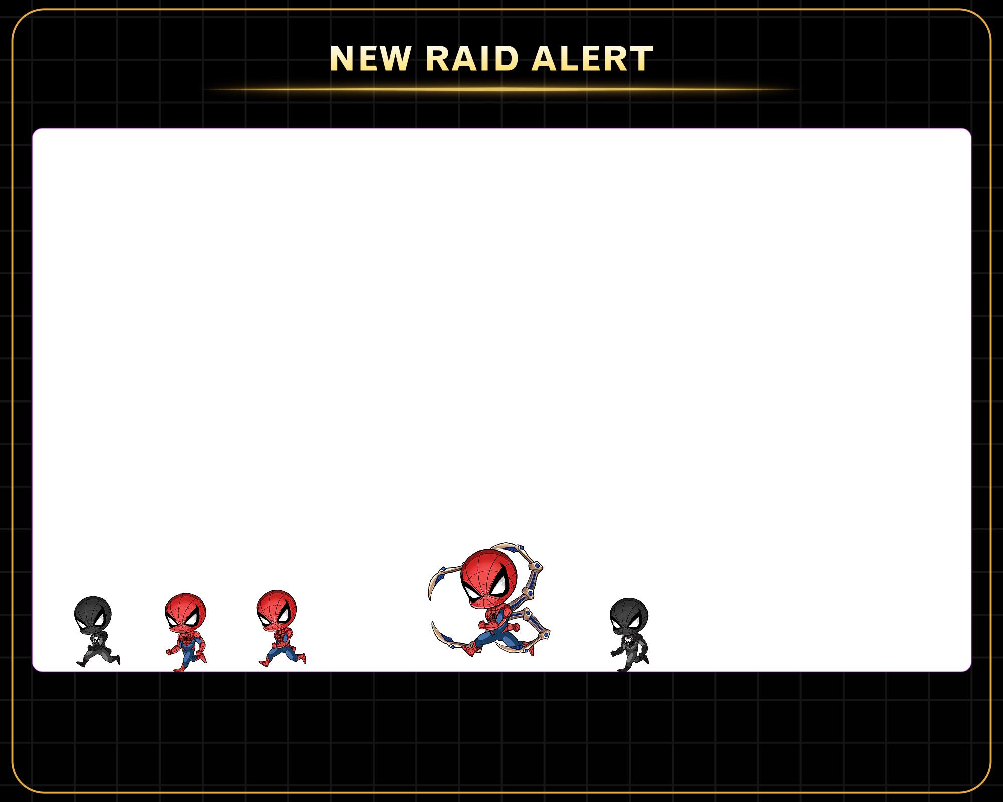 Animated Spiderman Twitch Raid Alert, Spiderman Twitch Emotes for ...