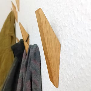 Kapstokhaken | Massief eikenhout | Wandhaken | Haken | Houten kapstok | Eenvoudige wandhaken | Kapstok | Handdoekhouder | Hanger