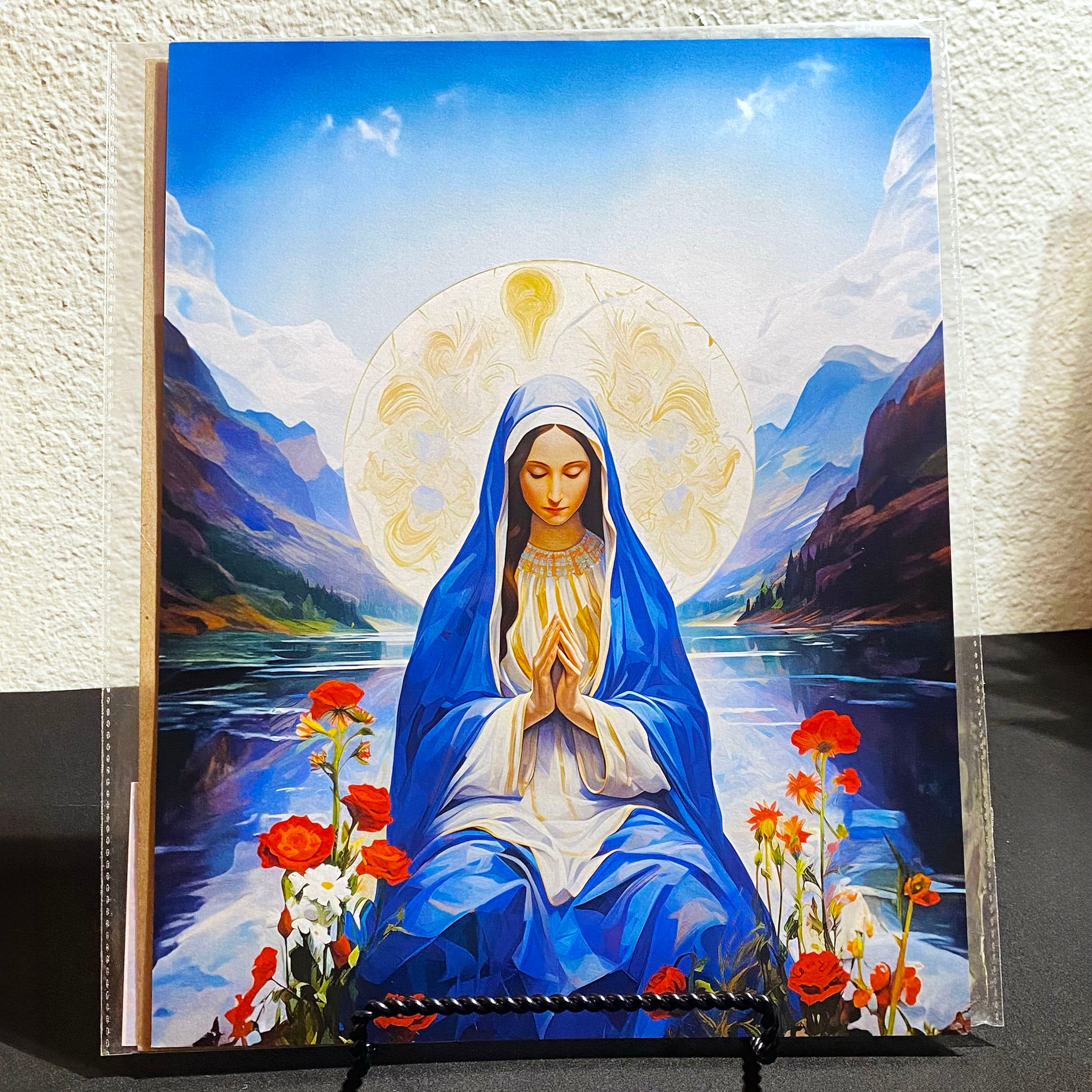 Virgin Mary Art Print, Mother of Jesus, Catholic Wall Decor - Etsy