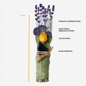 Burnable Bouquet 11 inch custom Sage Bundle Smudge Stick for Wedding Ceremony