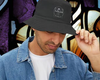 Festival Bucket Hat, Beachy Vibes, Fish Design