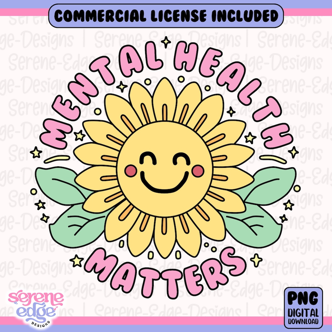Mental Health Matters PNG | Inspirational Motivational Self Love DTF ...