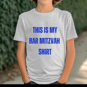 Happy to CUSTOMIZEThis is my Bar-Mitzvah Shirt Humor Funny Bar Mitzvah Shirt Bar Mitzvah Boy Shirt Youth Short Sleeve Tee