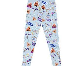 Purim Stretchy Leggings Purim Gift Jewish Teacher clothing Fun Cool Purim Swag Gift