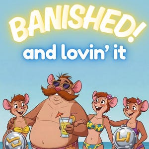 Adesivo Lorcana Hiram BANIDO e adorando, para fichário comercial, caixa de baralho, tapete de jogo, tamanho do jogo de cartas Flaversham Banned, lista de banimento